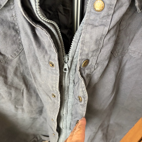 Dickies Charcoal Hooded Shirt Jacket – Men’s XL - Picture 4 of 5